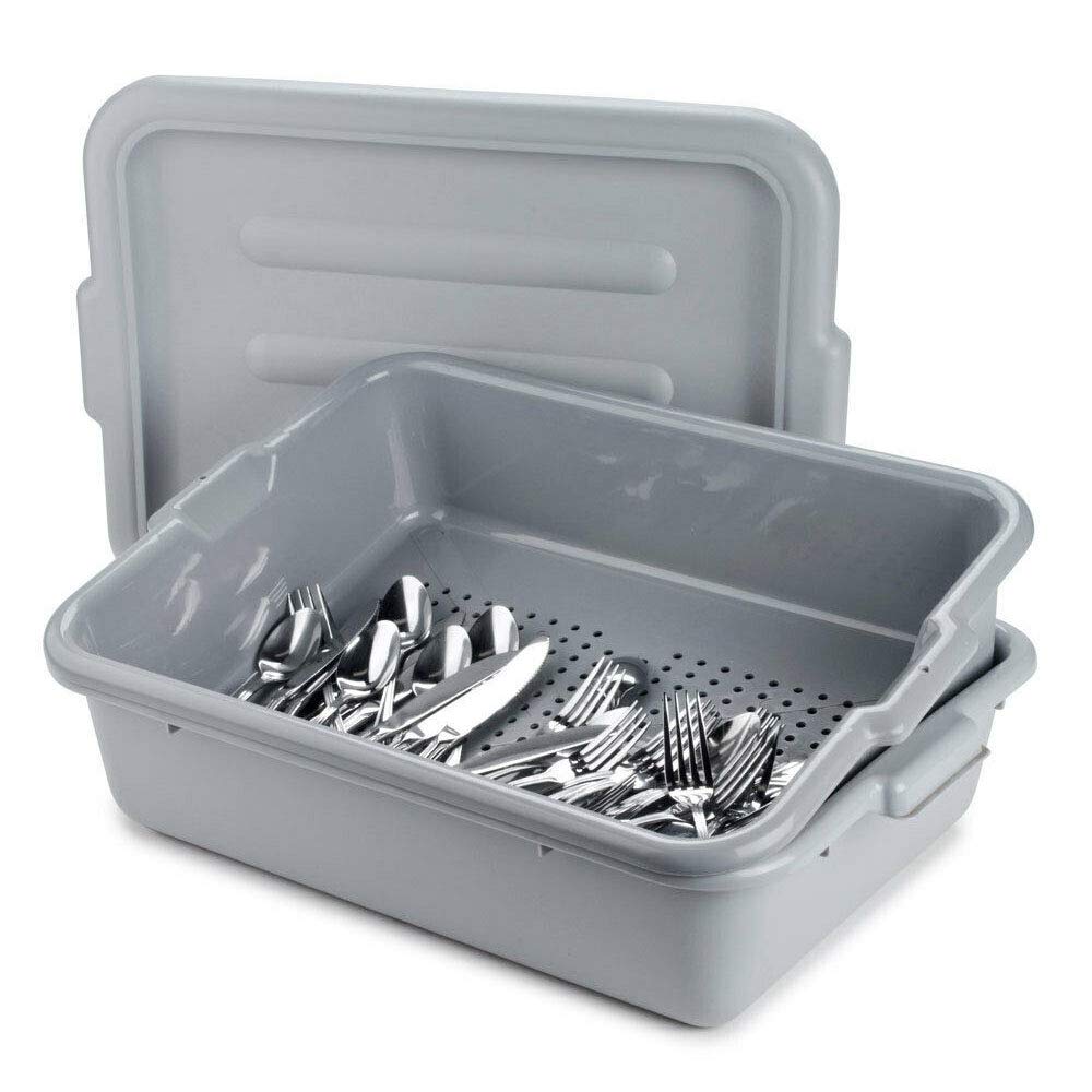 3-Pack Perforated Silverware Soak Box Set - 20