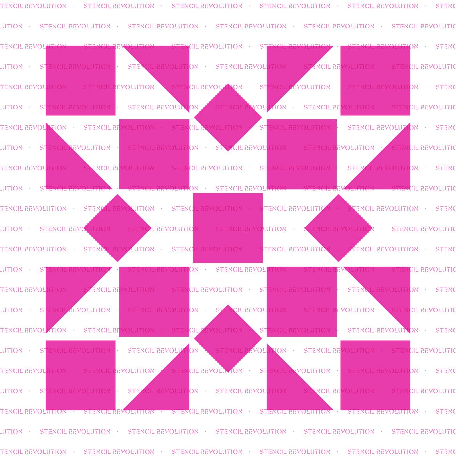 Kaleidoscope Quilt Block Stencil - DIY Quilting Template for Wall Art, Fabric Patterns & Home Decor | Perfect for Quilters, Crafters & Wall Stencil Projects