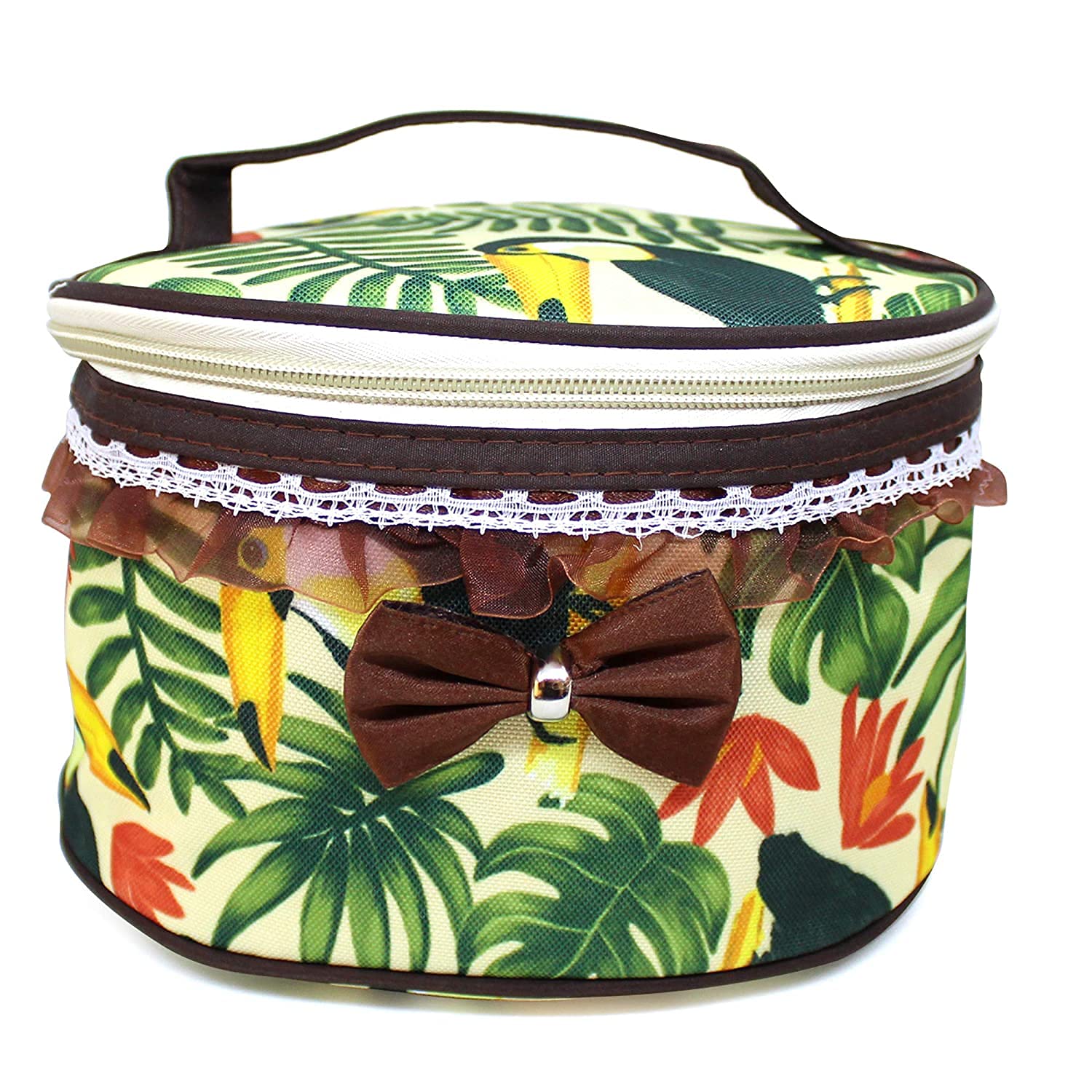 TIED RIBBONS Makeup Bag Travel Cosmetic Organizer for Women and Girls (20cm X 13cm) - Perfect for Travel, Gym & Daily Essentials Storage