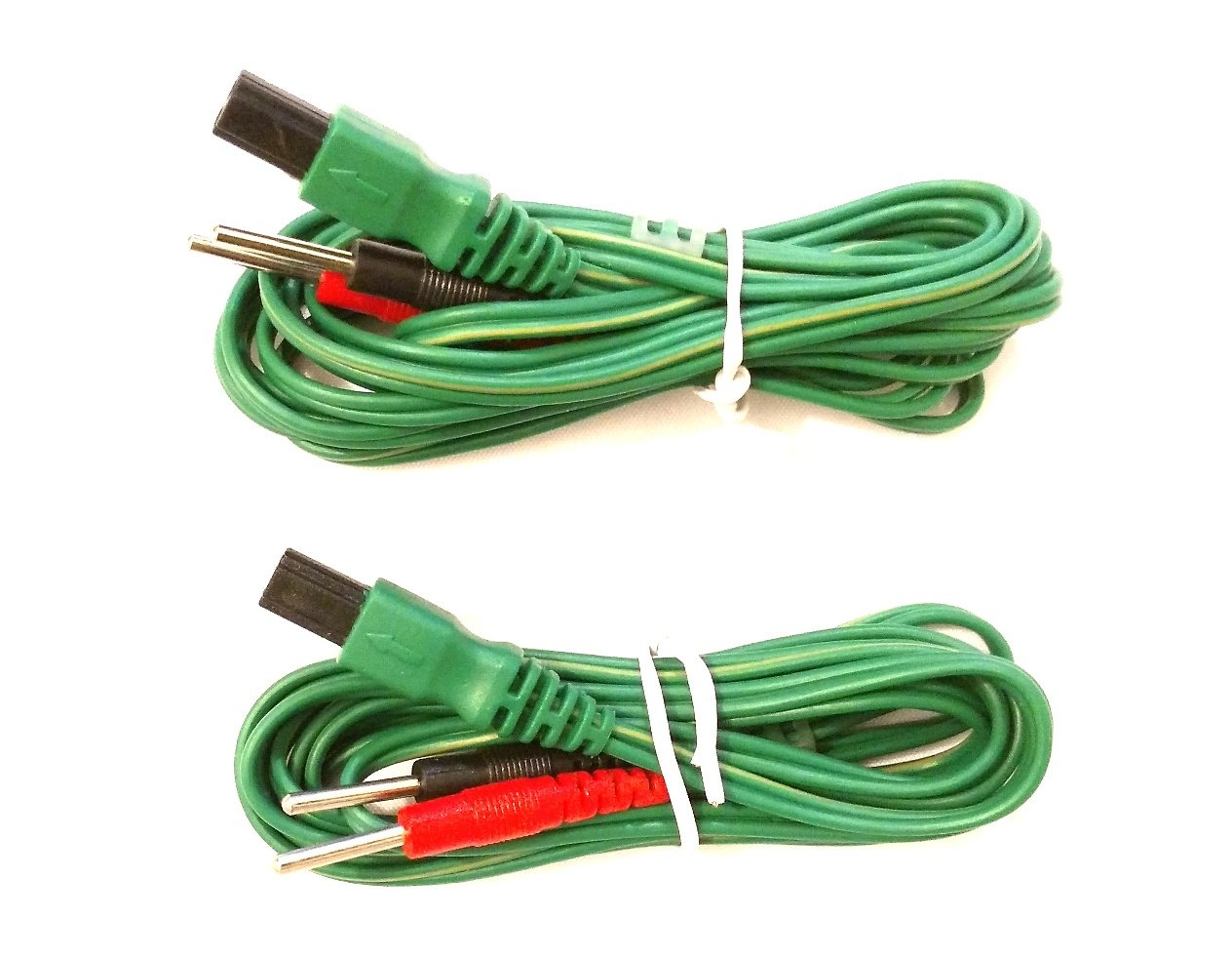 Tesmed Replacement Cable Set for TE550, TE660, TE670 & TE-670-B Stimulators - 2-Pack with 2mm Pin Electrodes | Ideal for TENS Unit Therapy & Pain Relief at Home