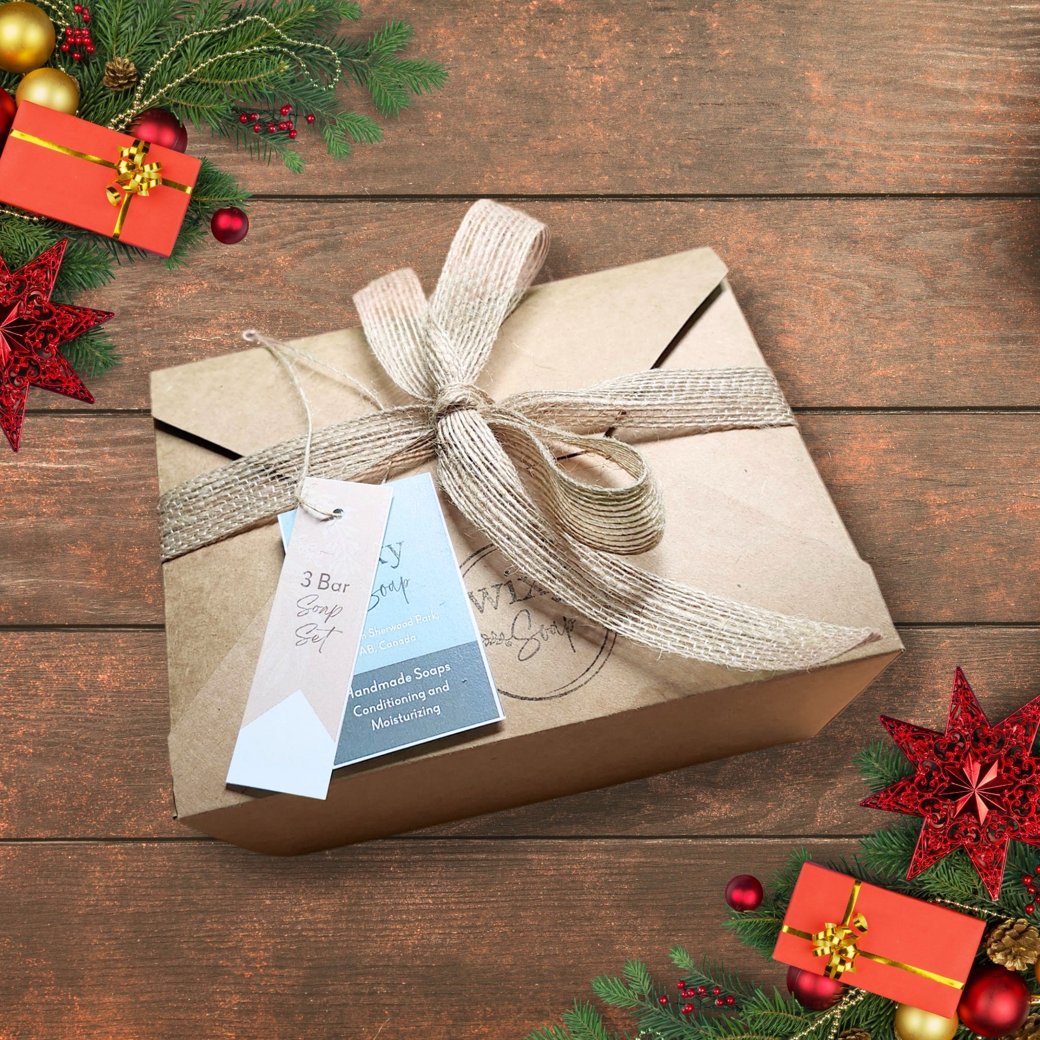 Premium 3-Bar Luxury Soap Gift Set - Handmade Natural Soap Collection for Spa, Bath & Home - Perfect for Holidays, Birthdays & Self-Care Gifts