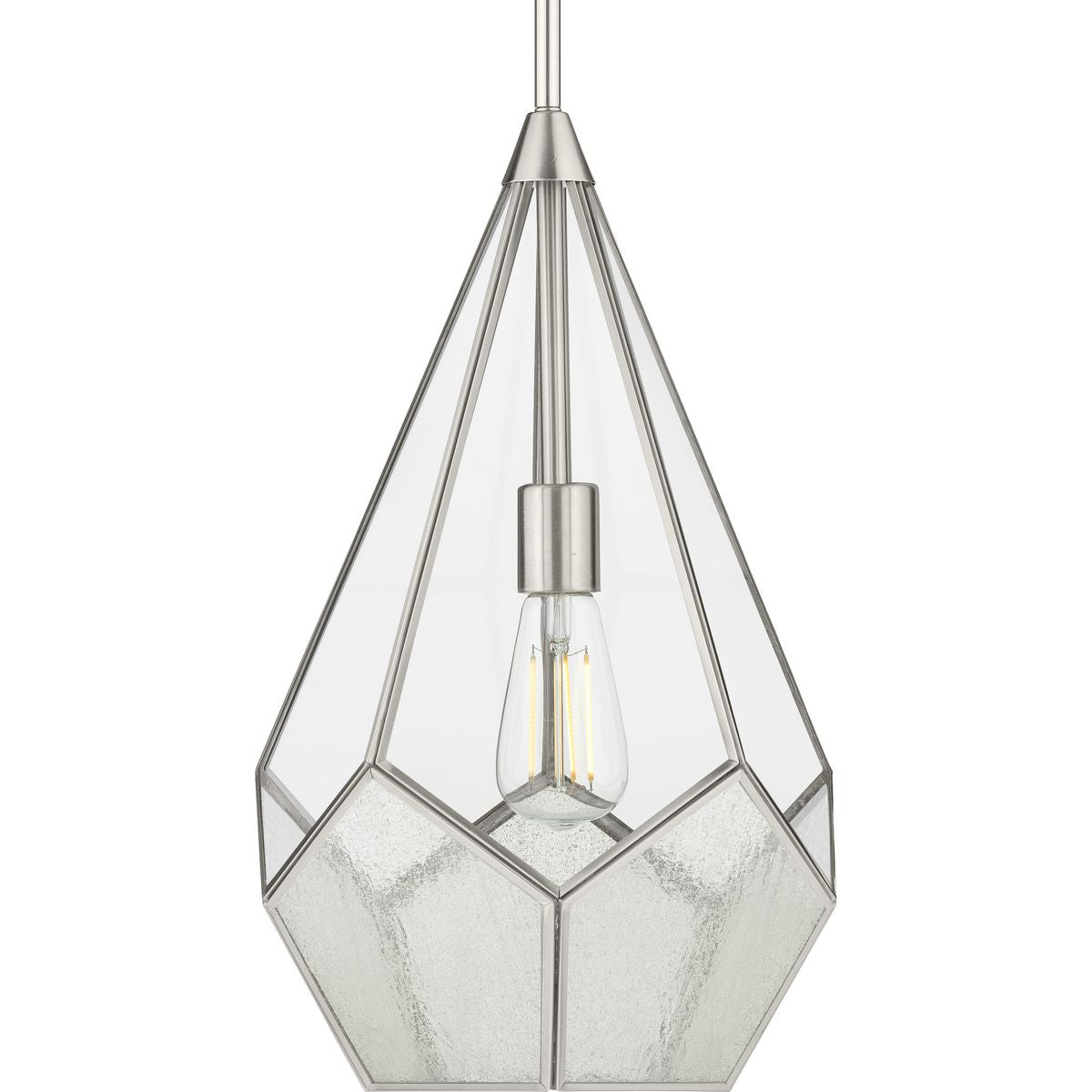 Cinq Collection Modern One Light Pendant Lighting Fixture - Sleek Hanging Chandelier for Kitchen Island, Dining Room & Bedroom Decor