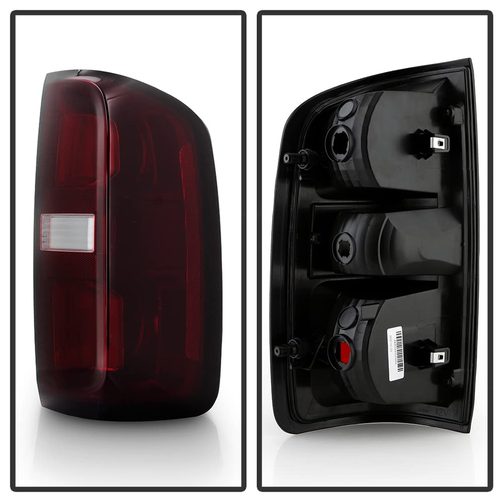 ACANII Red Smoked Lens OE Style Tail Lights Brake Lamps Pair Set - Compatible with 2015-2022 Chevy Colorado, Replacement Left & Right Lights - Upgrade Your Truck's Style & Safety for Night Driving