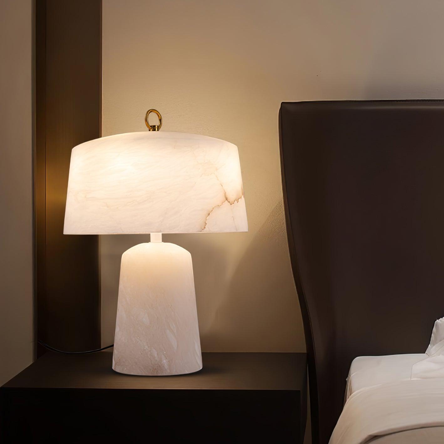 Aogashima Modern LED Table Lamp - Adjustable Brightness, USB Charging Port, Night Light for Bedroom, Living Room, Office - Perfect for Reading, Working & Relaxing