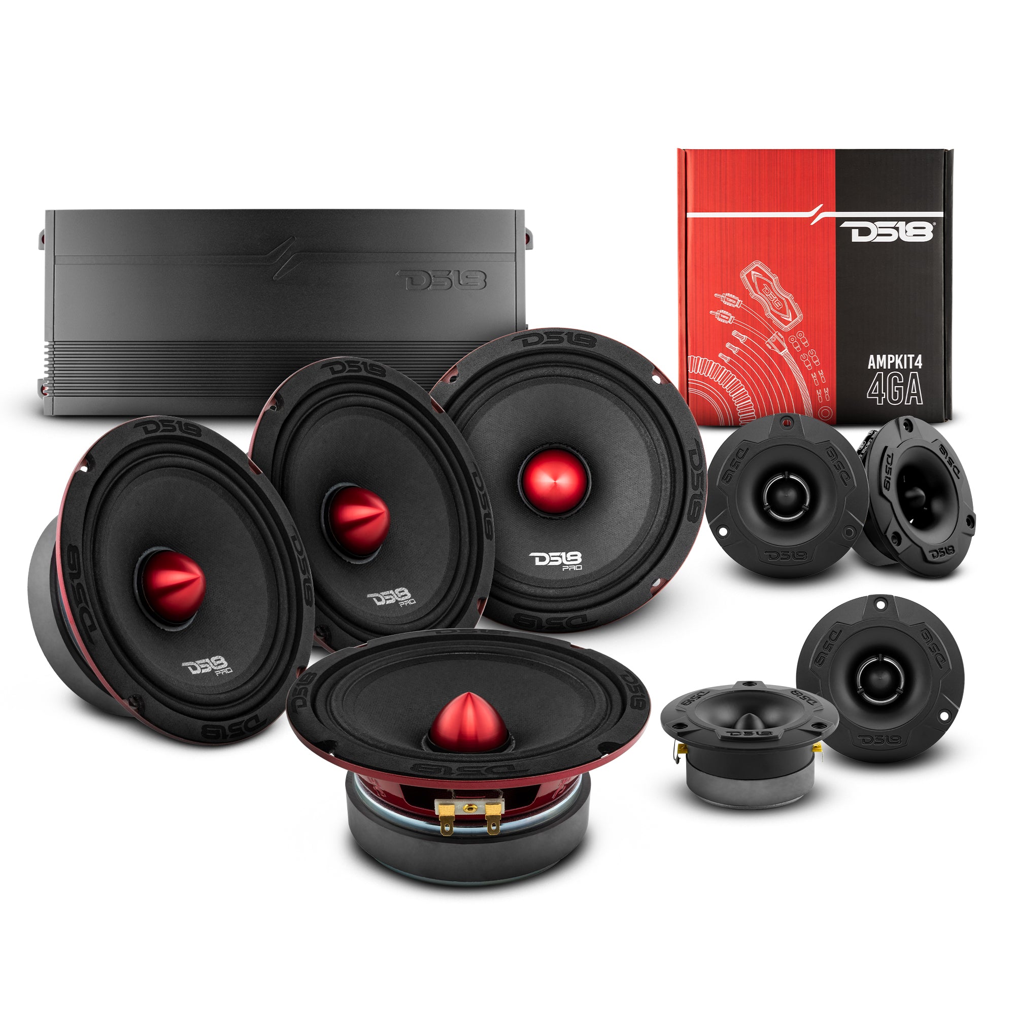 Stage2 Pro Audio Midrange Speaker Package - High Performance Car Audio System for Clear Sound | Perfect for Car Upgrades, Home Theater & Live Performances
