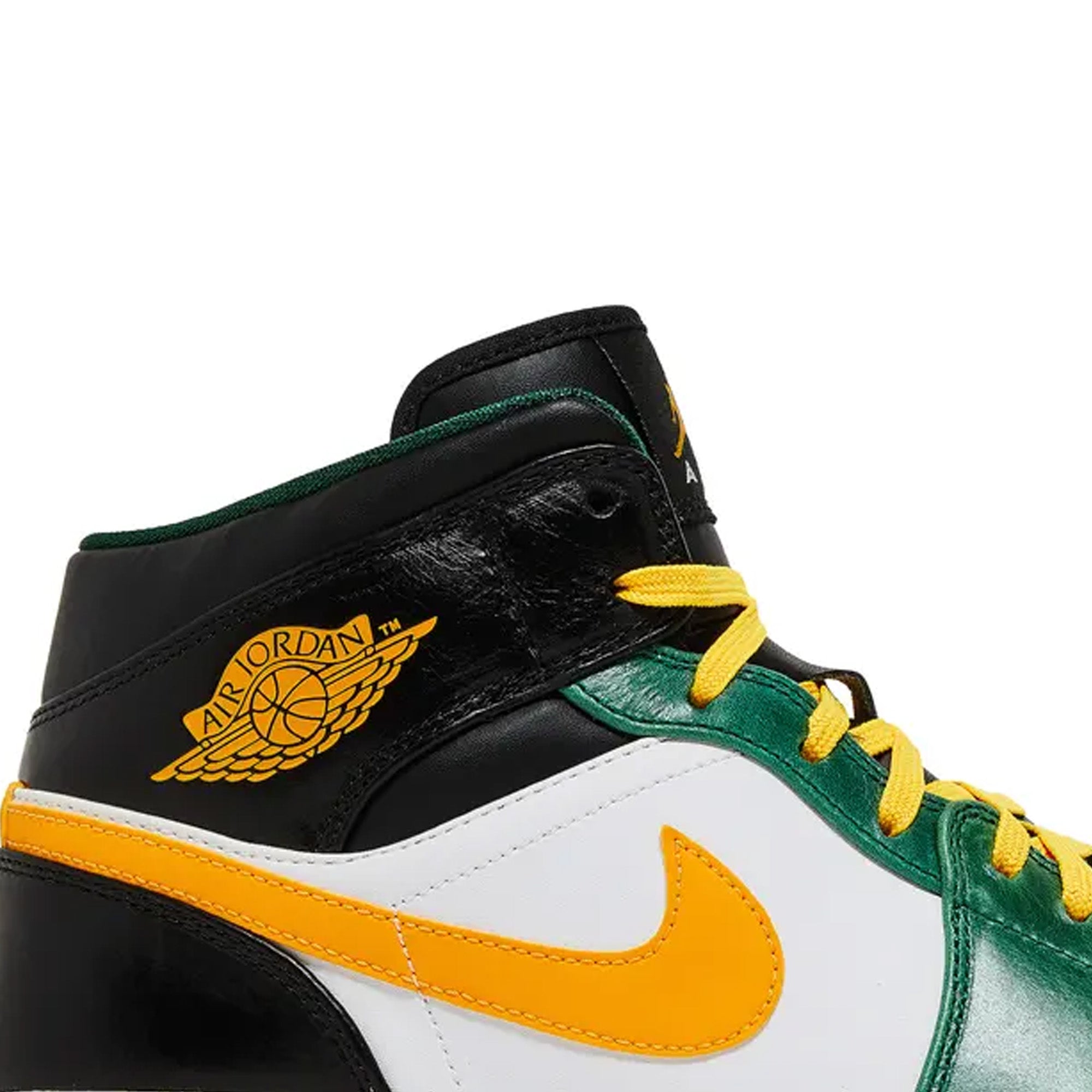 Air Jordan 1 Mid Retro 'Sonics' Sneakers (2013) - Men's Basketball Shoes for Casual Wear & Street Style