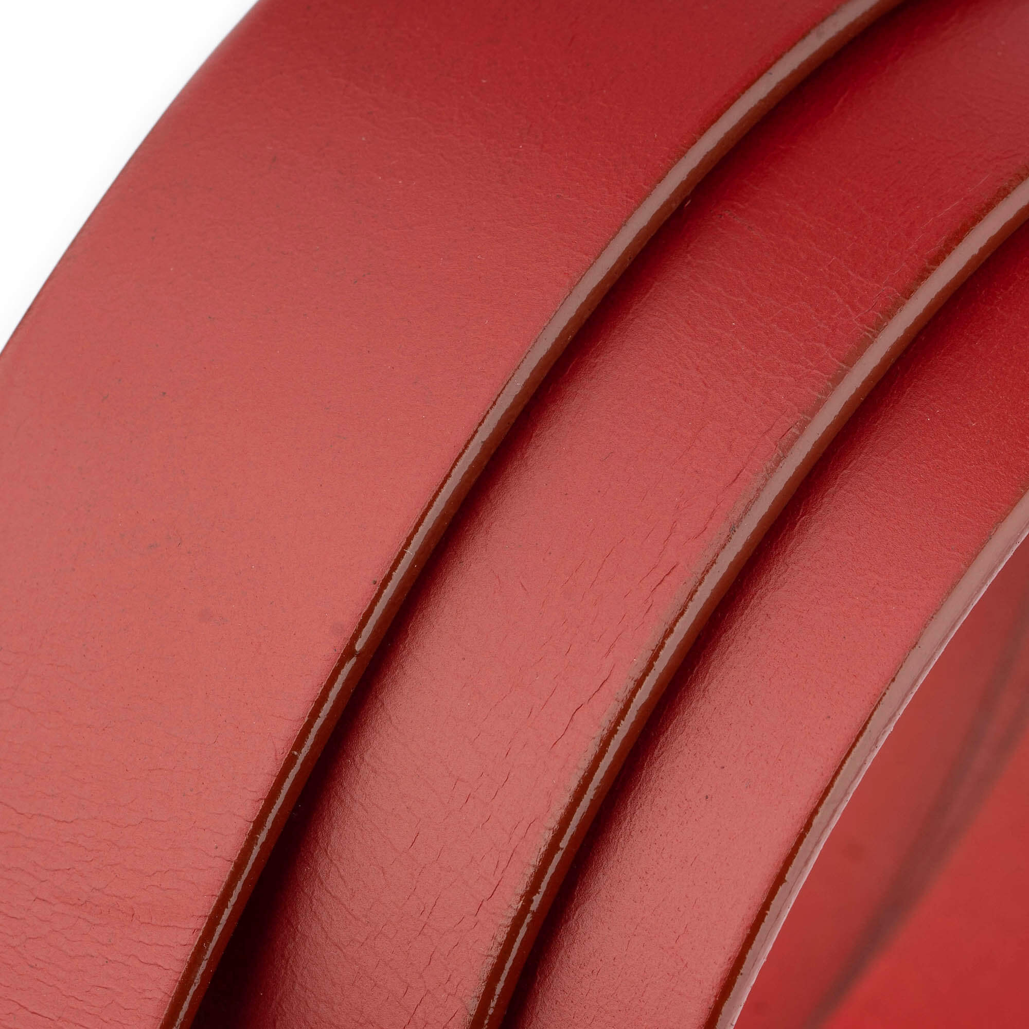 Men's 4.0cm Genuine Red Leather Belt Strap - Replacement for Ferragamo Buckles with Pre-Made Holes | Classic Dress Belt for Business, Office & Formal Occasions
