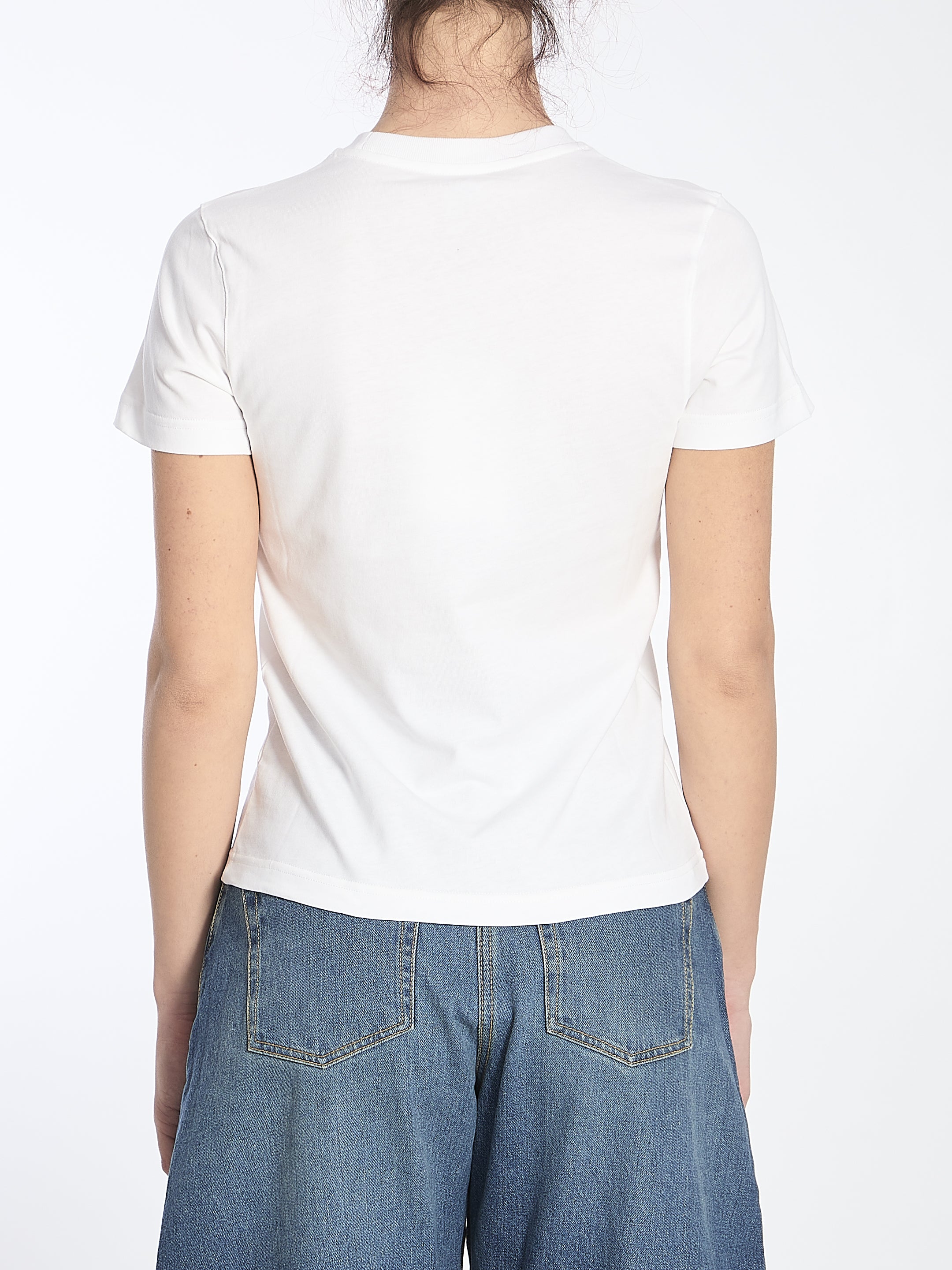 Alaia Logo T-Shirt for Women - Stylish Cotton Crewneck Tee for Casual Wear, Outfits & Everyday Fashion