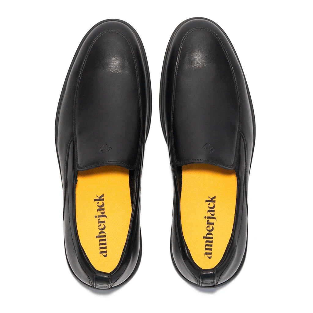 **Slip-On Sneakers for Men & Women - Obsidian Black Casual Shoes - Comfortable & Lightweight for Walking, Travel & Everyday Wear**