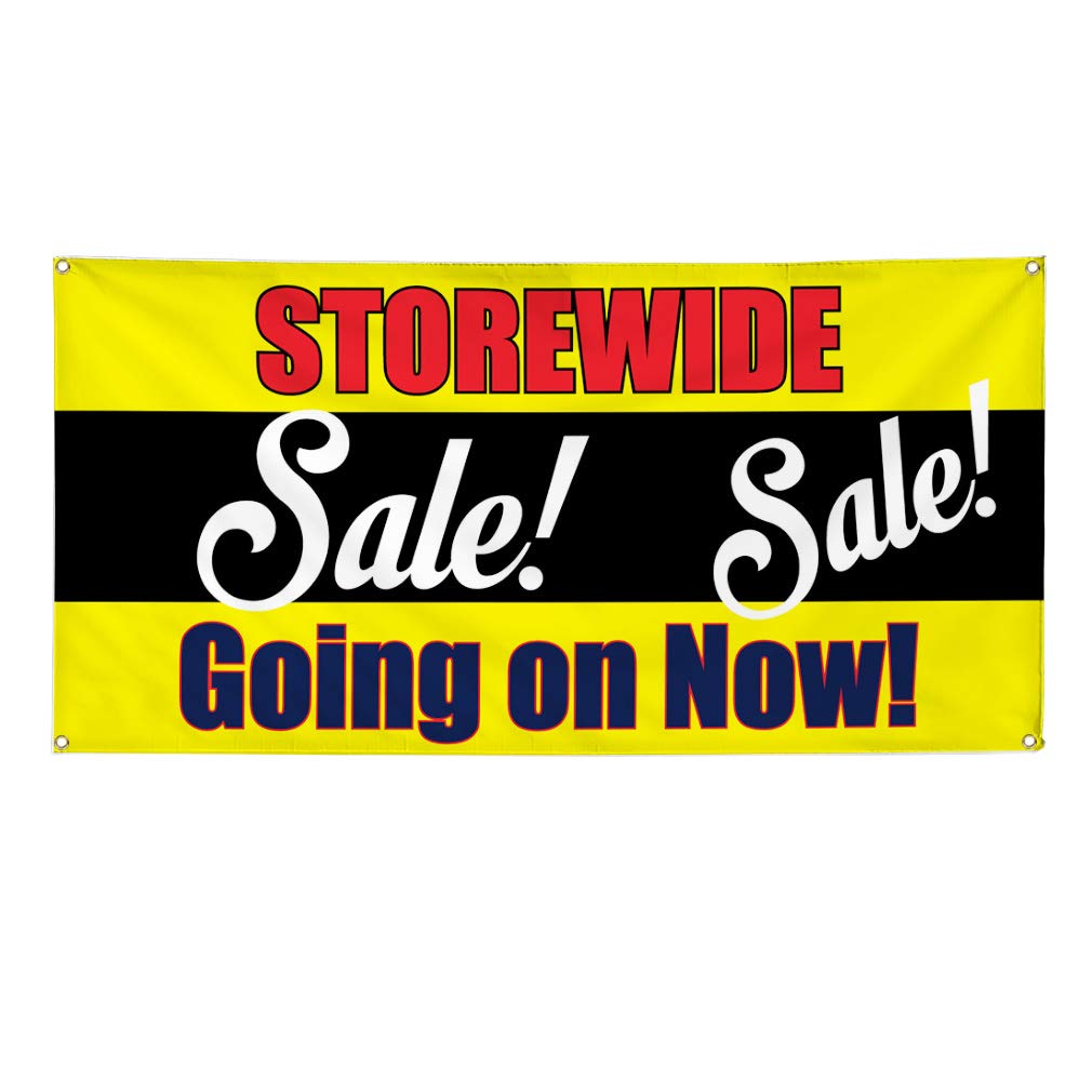 Premium Vinyl Banner - 48x96 Inches, Weatherproof & Durable for Outdoor Business Signs - Multiple Sizes Available with 8 Grommets - Perfect for Storefronts, Events, and Industrial Yard Advertising