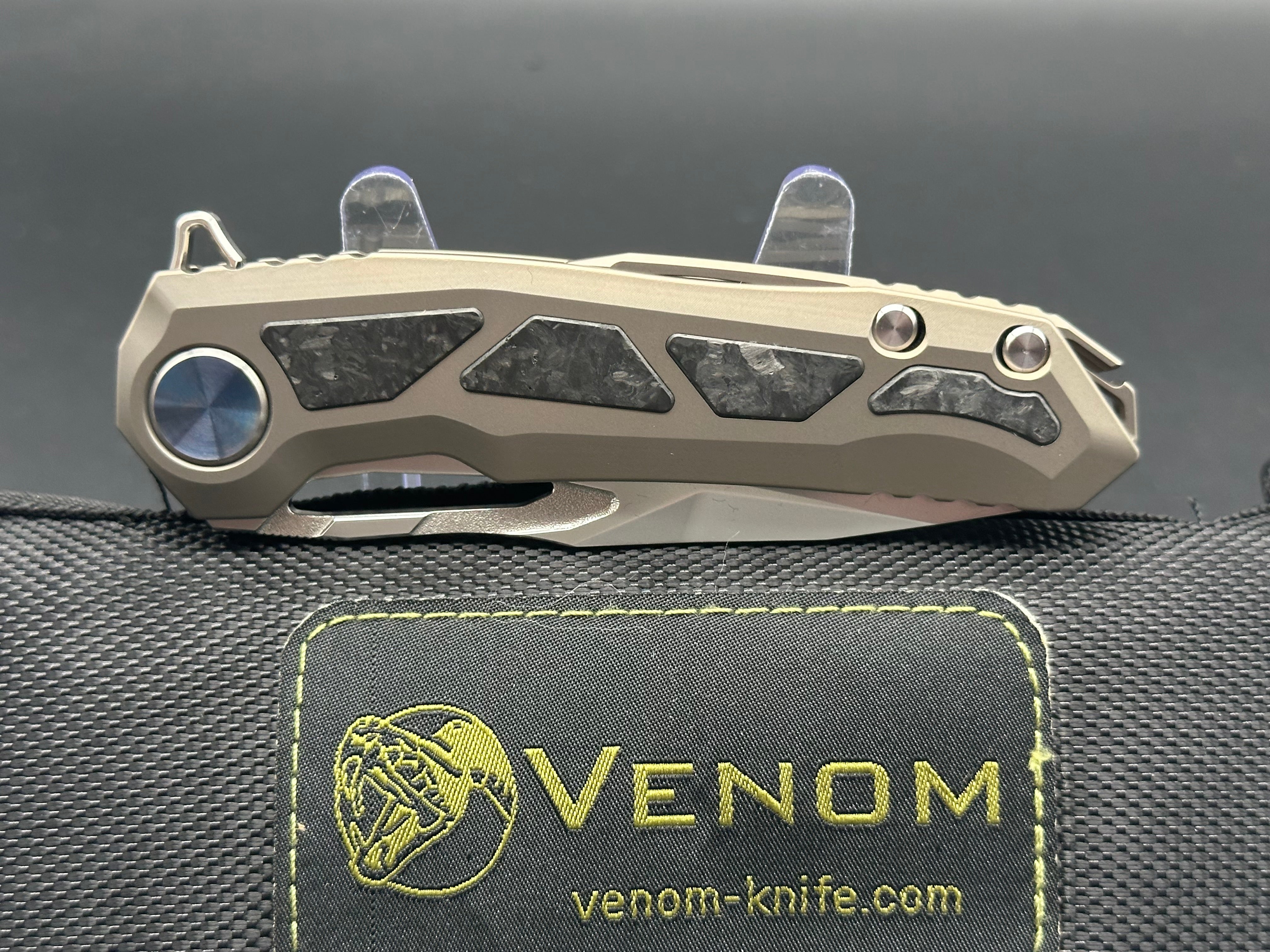 Kevin John Venom Nightmare Folding Knife - Premium EDC Pocket Knife for Outdoor, Camping, Hiking & Survival Gear