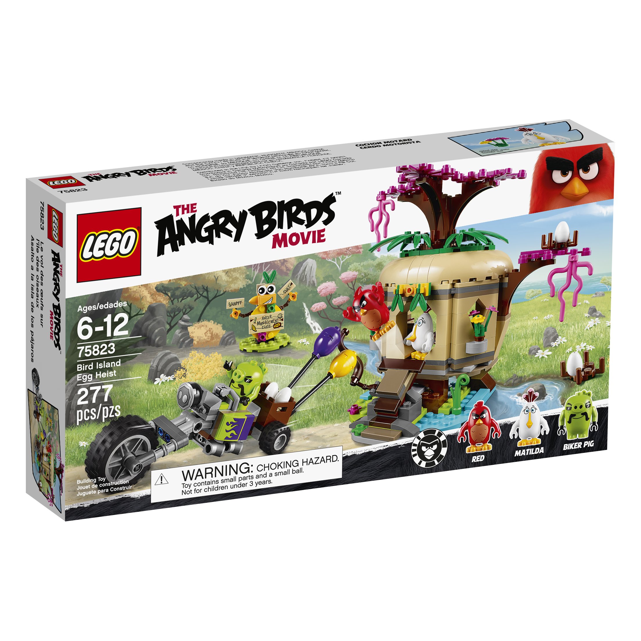 LEGO Angry Birds 75823 Bird Island Egg Heist Building Kit - 277 Pieces for Kids Ages 7+ | Creative Play, Birthday Gift & STEM Learning Toy
