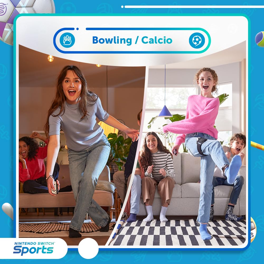 Nintendo Switch Sports - Nintendo Video Game - Italian Edition - Physical Card Version - Fun Multiplayer Sports Games for Family & Friends