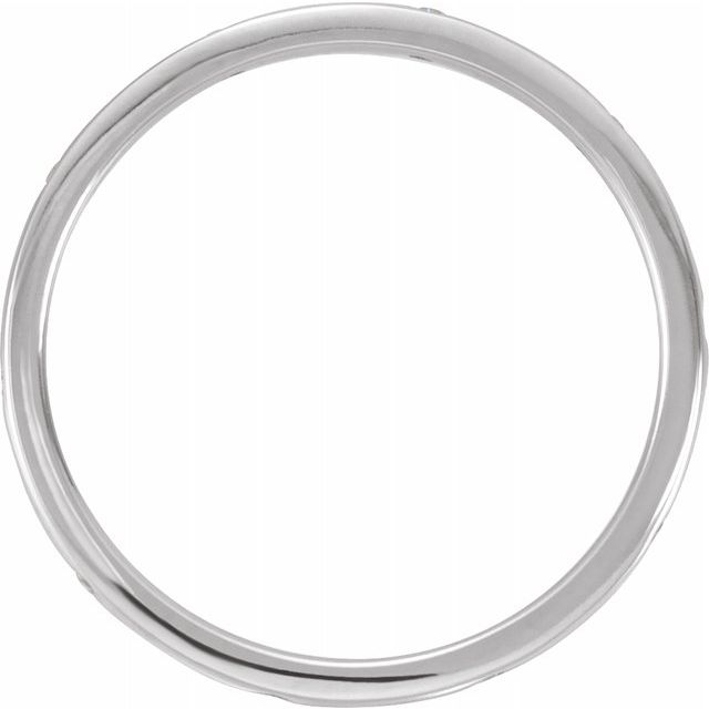 14K White Gold 0.04 CTW Diamond Comfort Fit Wedding Band Ring - Perfect for Engagement, Anniversary & Everyday Wear