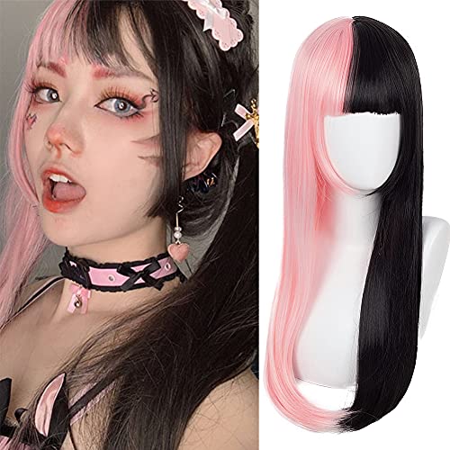Half Black Half Pink