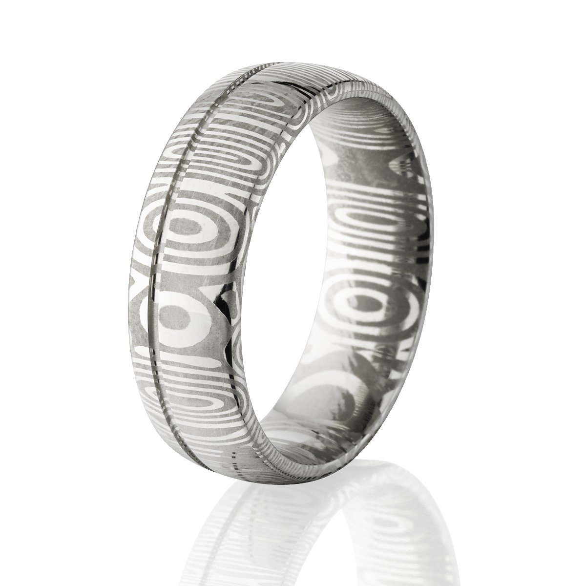 Premium Damascus Steel Men's Wedding Rings - Handcrafted Forged Wedding Bands for Grooms & Brides - Perfect for Engagements, Anniversaries & Special Occasions