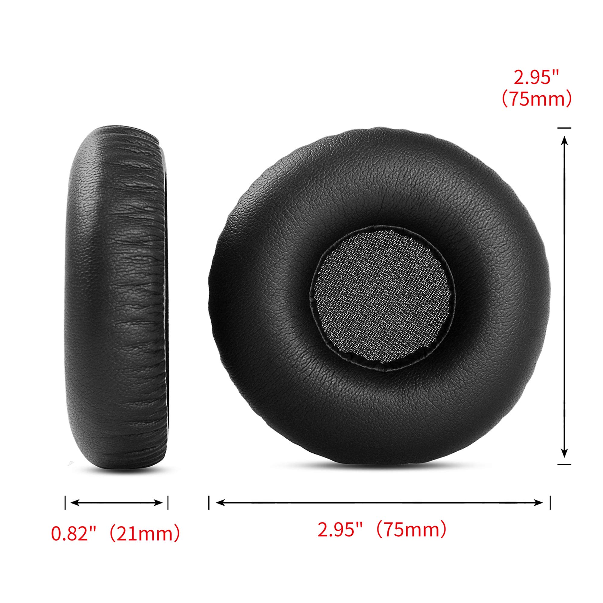 Replacement Foam Ear Pads Cushions for Sony MDR-ZX550BN Bluetooth Headphones - Soft Black Earpads for Noise Isolation & Comfort - Perfect for Gaming, Music & Office Use