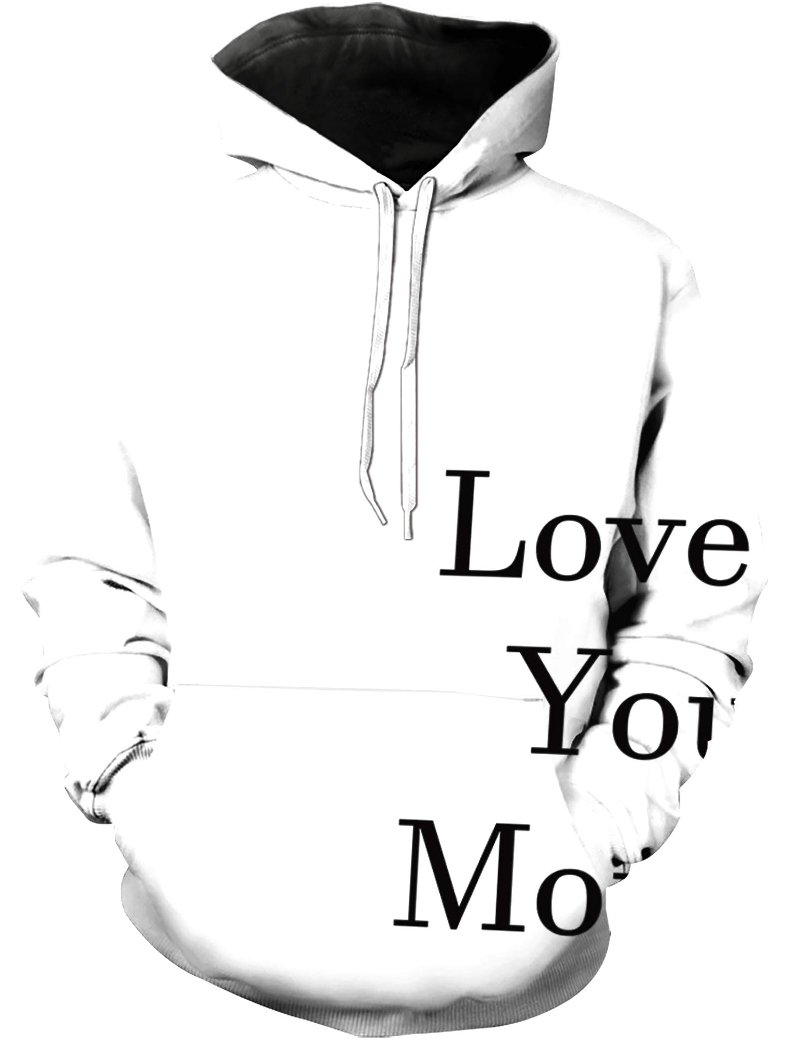 Women's Long Sleeve Hooded Sweatshirt - Casual Pullover Fleece Hoodie with Minimalist 