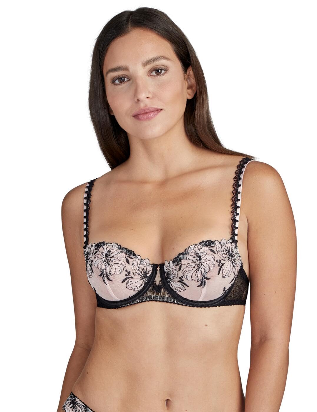 Aubade Women's Poetique Esquisse Half-Cup Bra - Sexy Lace Underwire Push Up Bra for Special Occasions & Romantic Nights