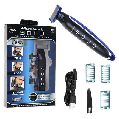 Micro Touch Solo - Precision Personal Trimmer for Men & Women | Smooth & Painless Hair Removal for Face, Body & Bikini Line | Perfect for Travel, Grooming & Personal Care