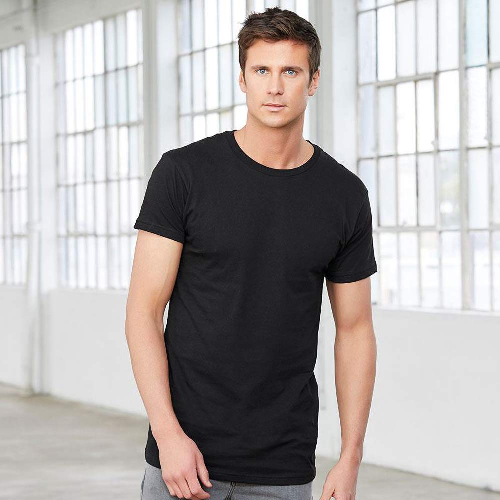 Bella Canvas Men's Long Sleeve Urban T-Shirt - Soft Cotton Crewneck Tee for Casual Wear, Street Style & Everyday Comfort