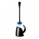 Compact Toilet Brush with Holder - Space-Saving Bathroom Cleaning Tool for Small Spaces, Easy to Clean & Hygienic - Perfect for Apartments, RVs, and Tight Bathrooms
