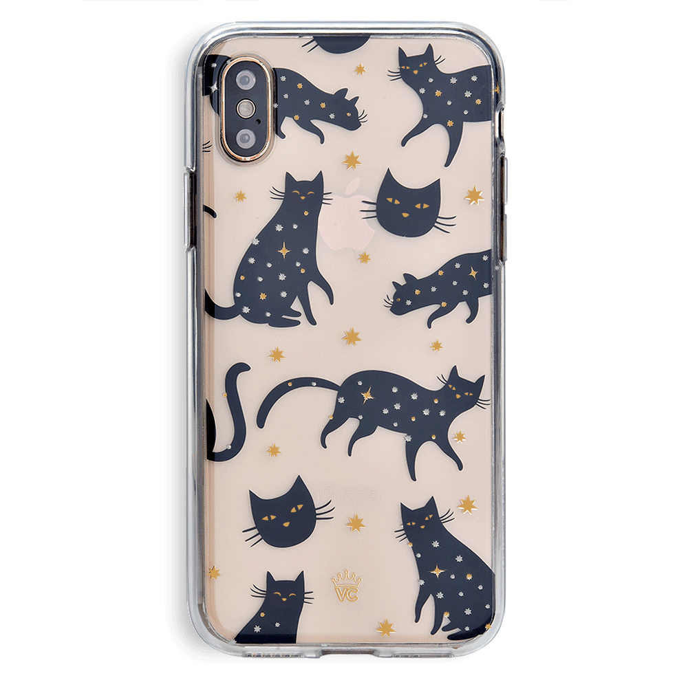 Black Cat Clear iPhone Case - Slim Protective Cover for iPhone [Model] - Cute & Durable Phone Case for Everyday Use