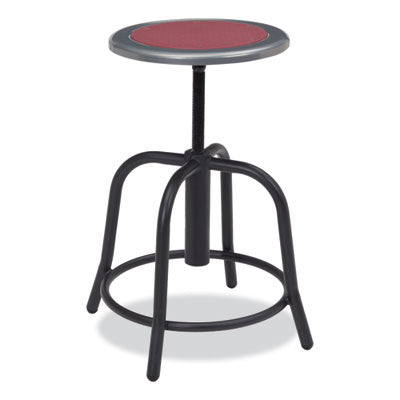 NPS 6800 Series Heavy Duty Height Adjustable Metal Swivel Stool - 300 lb Weight Capacity - Perfect for Office, Workshop, Kitchen & Industrial Use