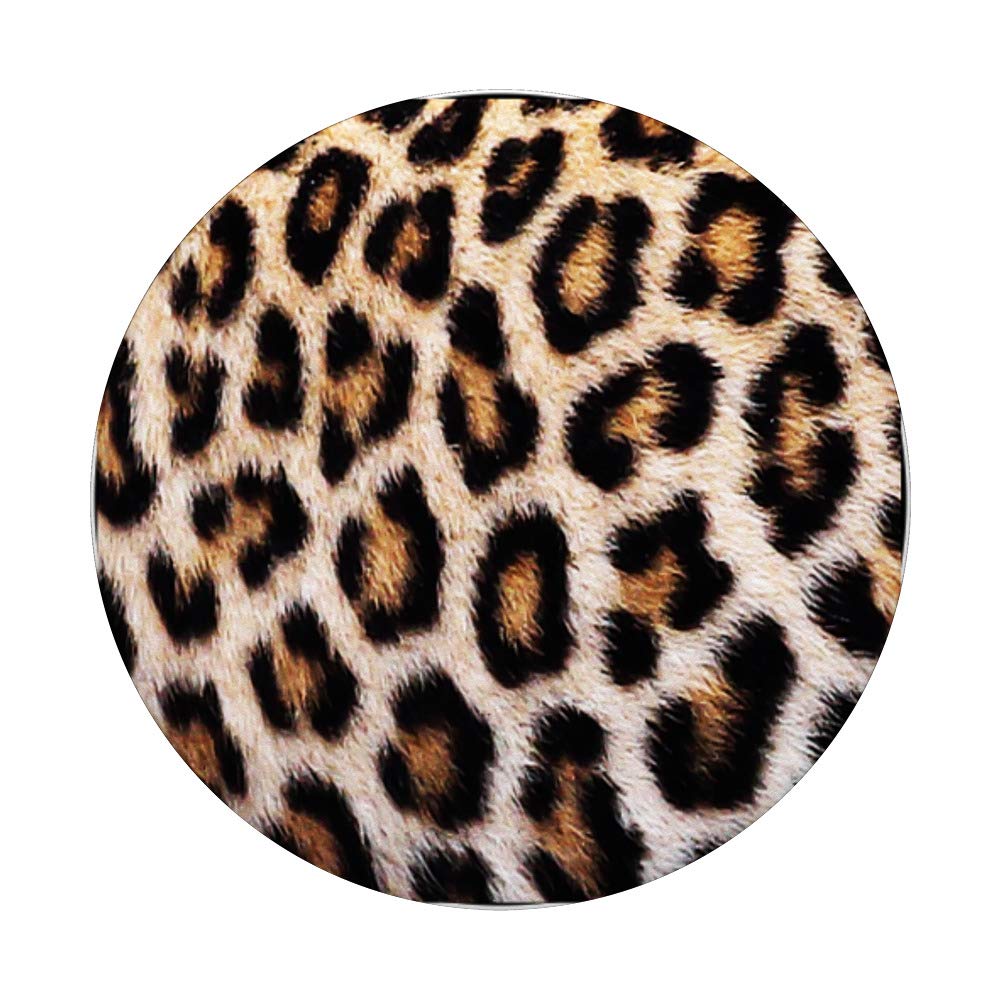Leopard Print PopSockets PopGrip - Swappable Phone Grip with Cheetah & Jaguar Patterns for iPhone, Samsung & Tablets - Perfect for Work, Travel & Daily Use