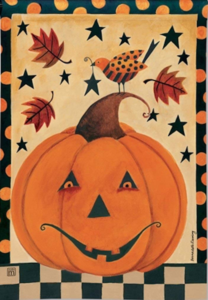 Breeze Art Country Pumpkin Garden Flag #31199 - Fall Harvest Decor for Porch, Yard & Outdoor Seasonal Display