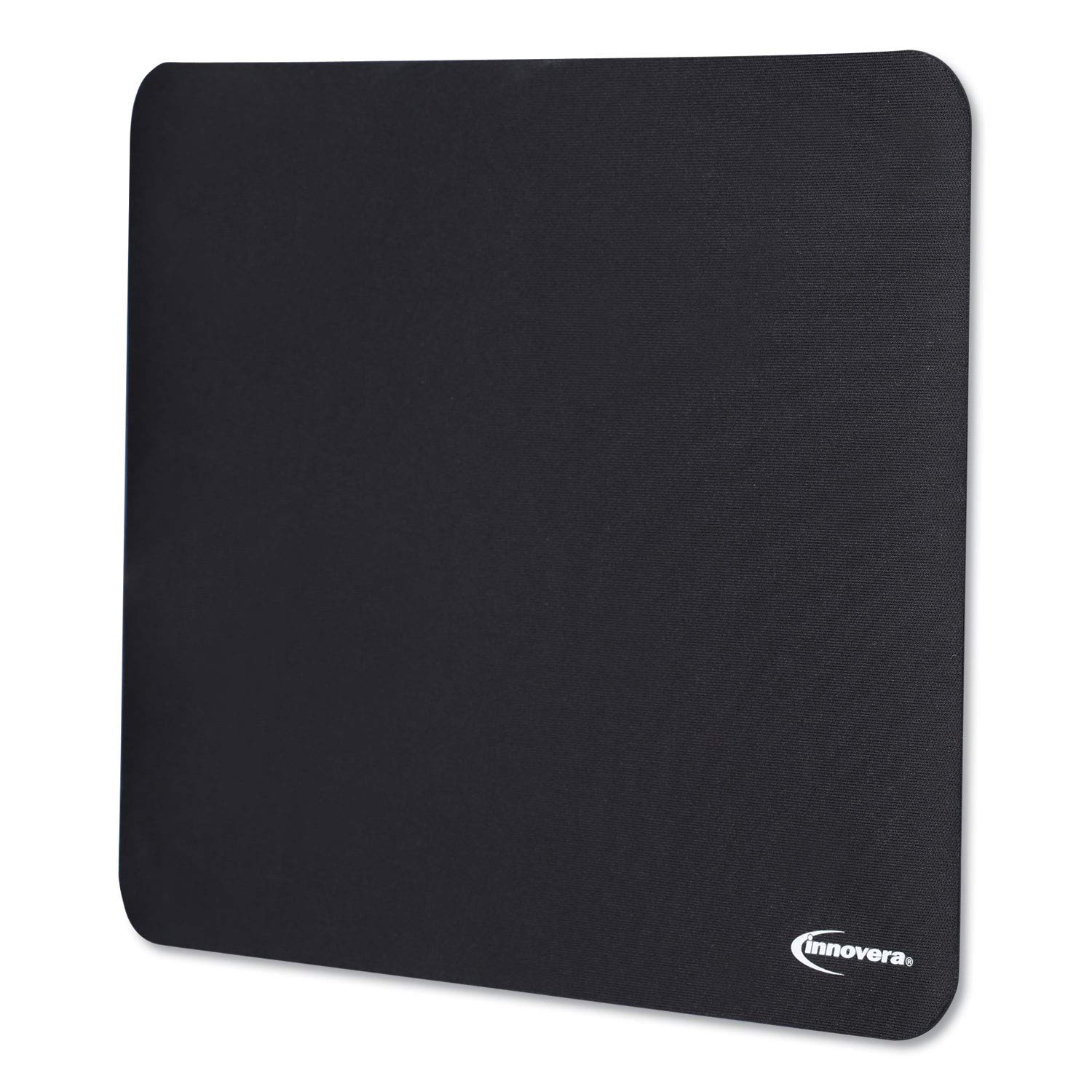 Innovera 52448 Non-Slip Natural Rubber Mouse Pad - Black Ergonomic Desk Mat for Office, Gaming & Home Computer Use
