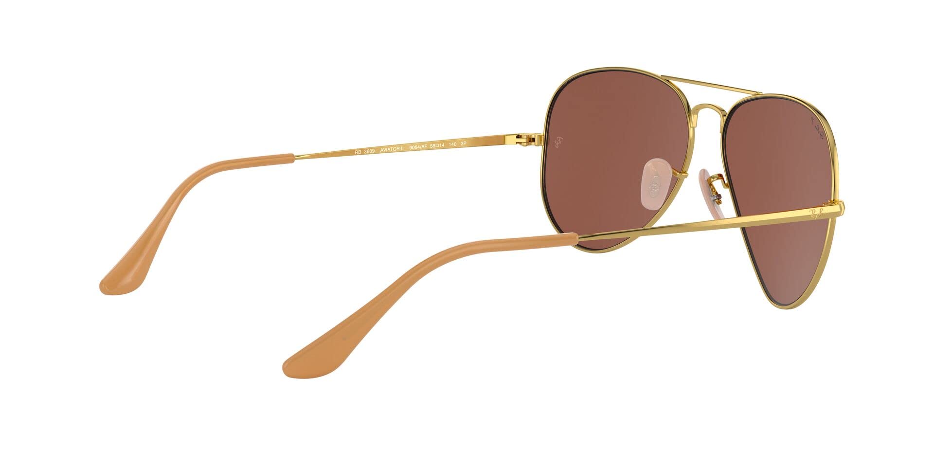 Ray-Ban RB3689 Aviator Metal II Sunglasses - Polarized UV Protection for Men & Women - Perfect for Driving, Travel & Outdoor Activities