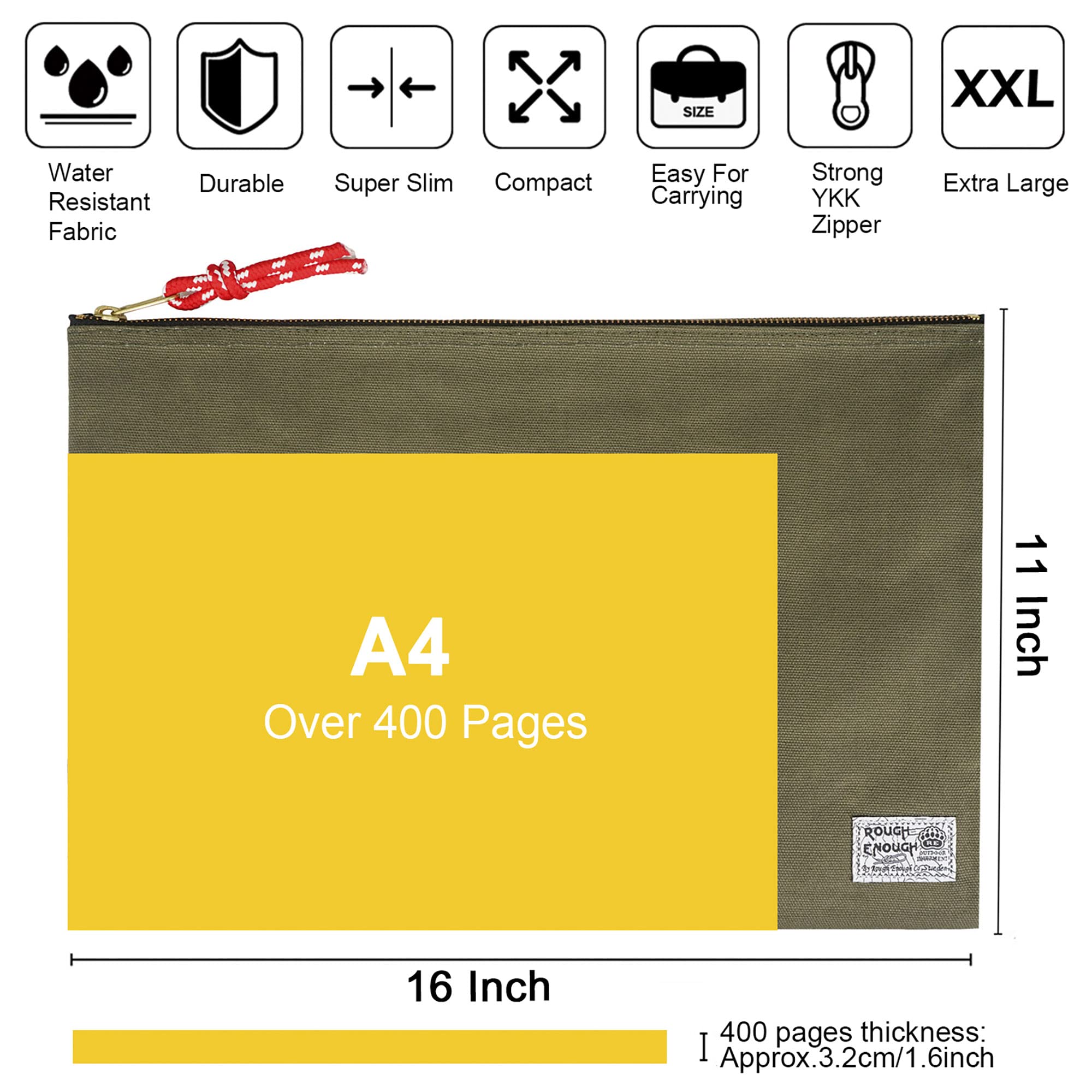 Legal Size File Folder Organizer Set - 50 Pack Heavy Duty Document Pouches for Office, School & Home Organization - Perfect for Filing, Storage & Paperwork Management
