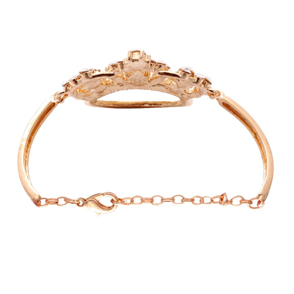 NOUMANDA Fashion Crystal Crown Bracelet for Women - Elegant Simple Jewelry Gift for Parties, Weddings & Special Occasions