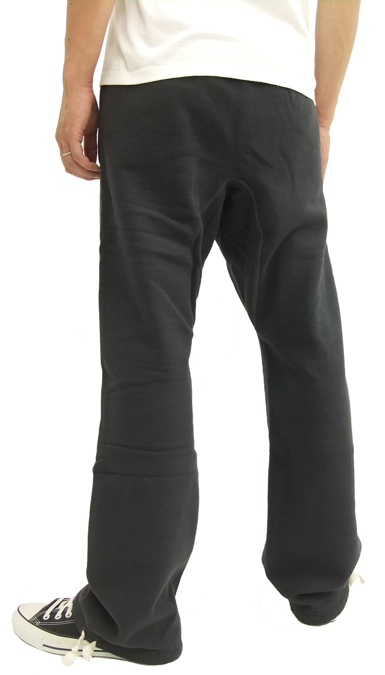 Buzz Rickson Men's Slim Fit Military Style Sweatpants - BR40973 Faded Black | Casual Joggers with Drawstring Waist | Perfect for Gym, Lounge & Outdoor Activities