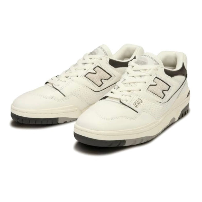 New Balance 550 White & Grey Sneakers - Men's & Women's Casual Shoes for Walking, Running & Streetwear Fashion