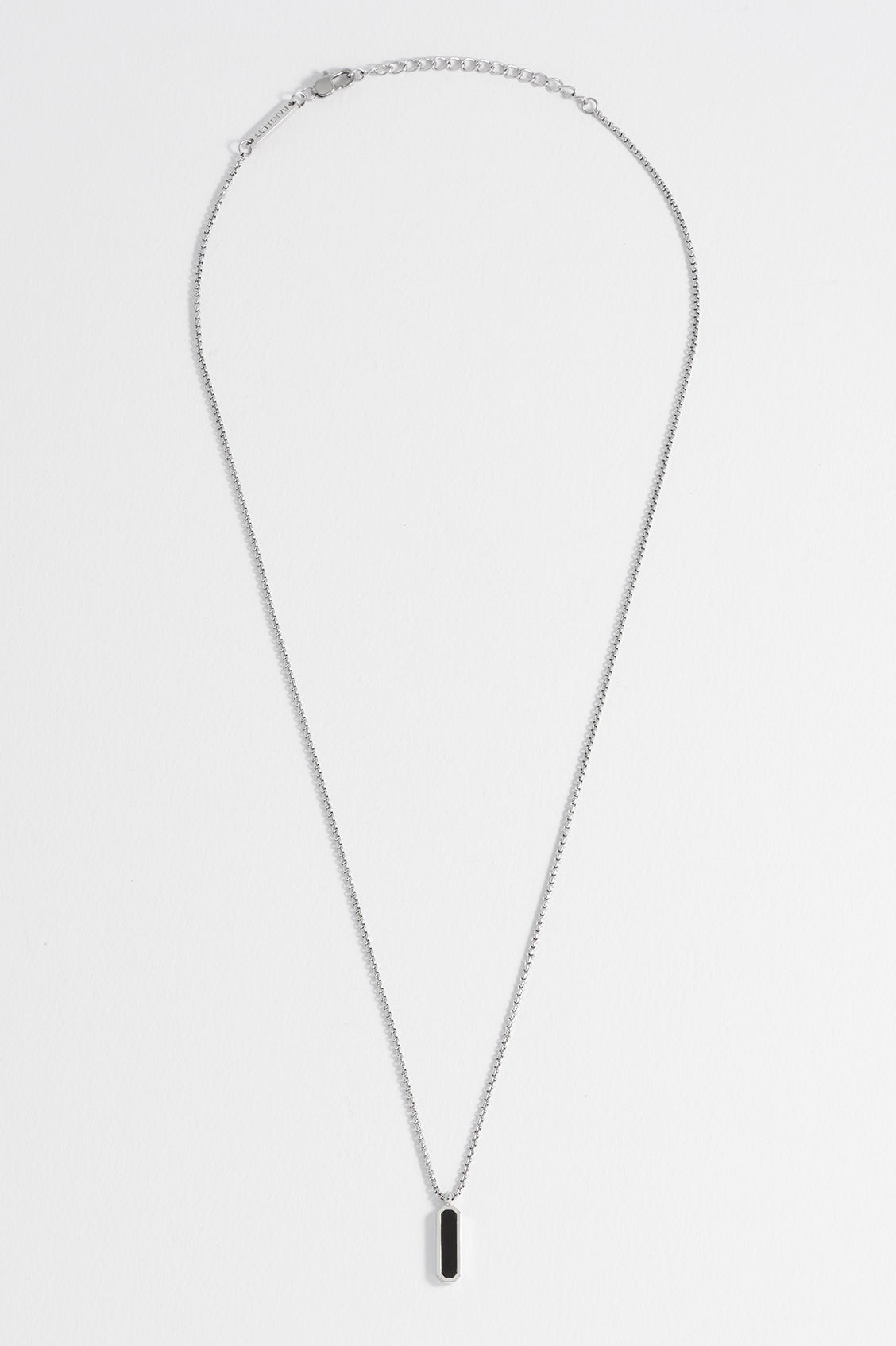 Gemstone Tag Pendant Necklace for Men - Sterling Silver Personalized Name Necklace - Perfect for Gifts, Anniversaries & Everyday Wear