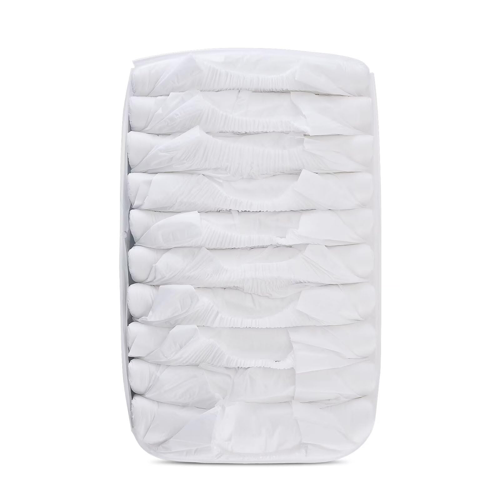 **Landofgenie Adult Diapers for Nighttime Use - Large Size White Disposable Briefs with Tabs (10 Pack) - Ideal for Incontinence, Elderly Care & Post-Surgery Recovery**