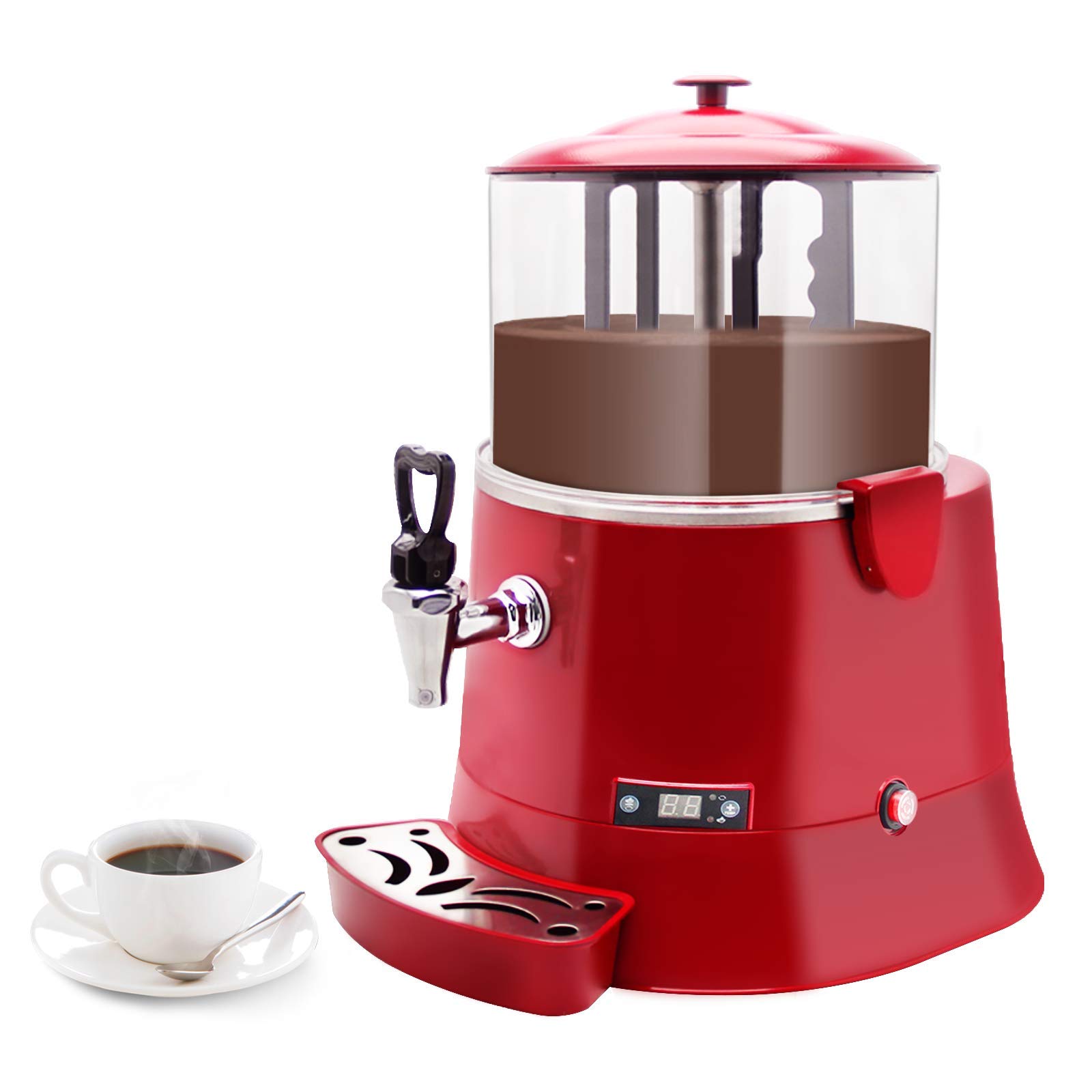 YUCHENGTECH 5L Commercial Hot Chocolate Maker Machine - Upgraded Hot Chocolate Dispenser & Warmer for Chocolate, Coffee, Milktea - CE Certified (5L, 100-120V) - Perfect for Cafes, Restaurants & Catering Events