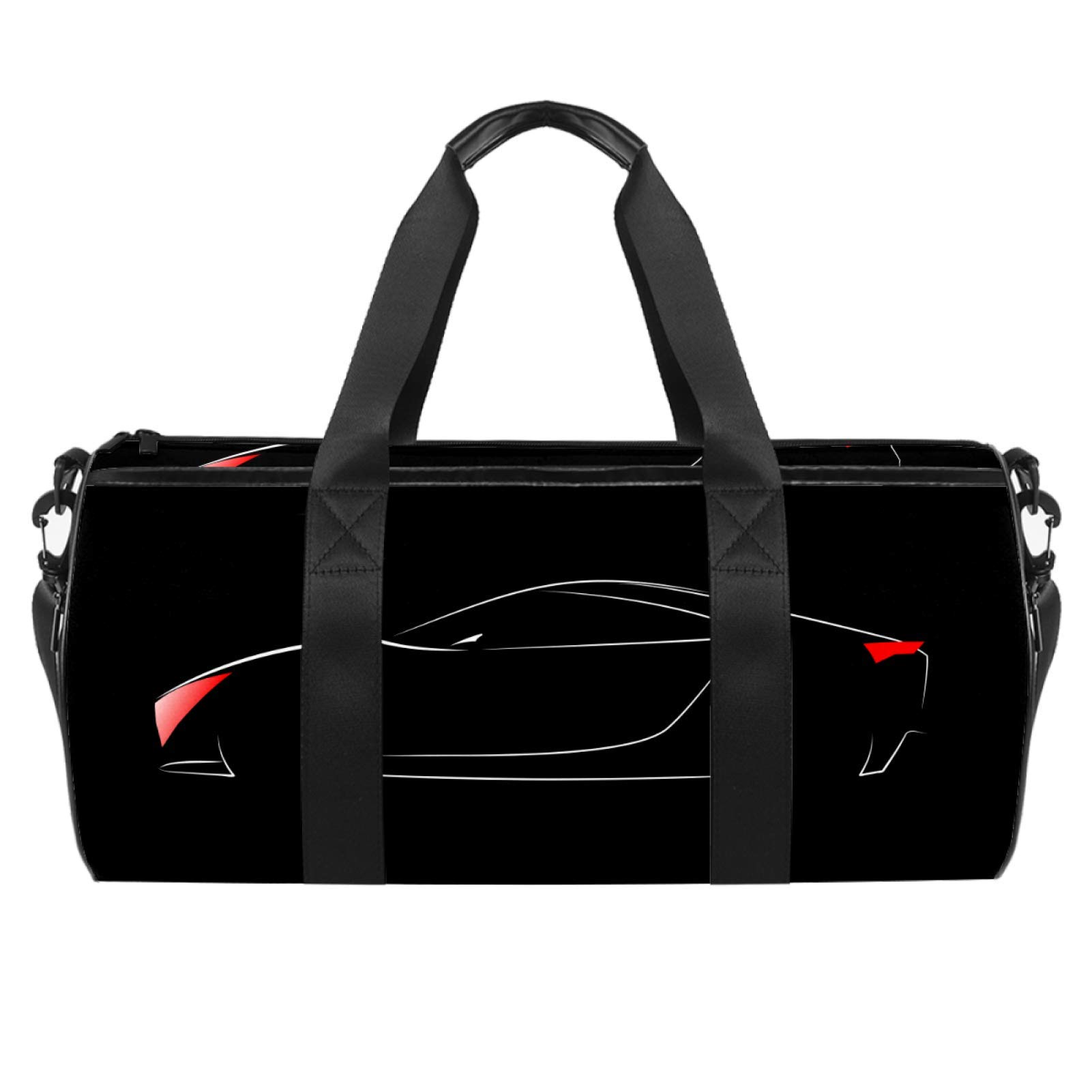 Premium Sport Duffel Bag - Large Gym Bag for Men & Women - Waterproof Travel Duffel with Shoe Compartment - Perfect for Workout, Gym, Travel & Weekend Getaways (Black)