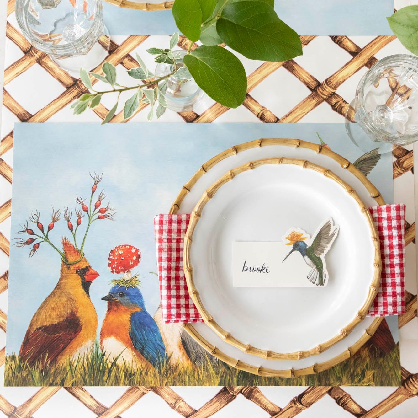 Angie's Party Placemat - Waterproof & Washable Table Mat for Kids Birthday, Holiday & Special Events - Perfect for Dining, Crafts & Decorations