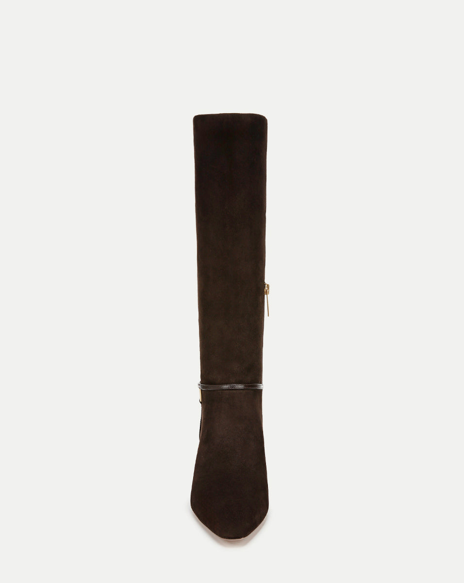 Kenzie Women's Mid Heel Tall Boots - Stylish Knee-High Leather Boots for Fall & Winter | Perfect for Office, Dating & Night Out