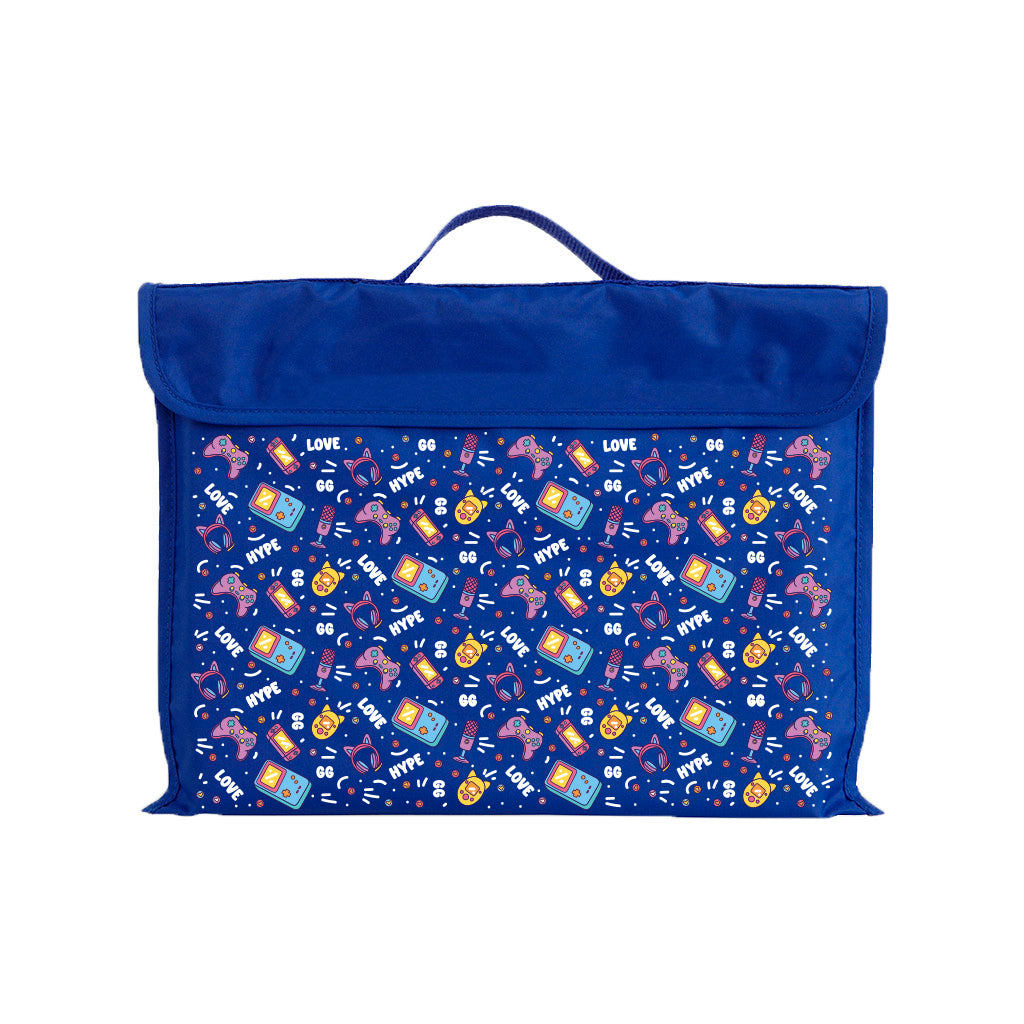 Eco-Friendly Reusable Library Book Tote Bag - Durable & Stylish for School, Shopping & Groceries - Pixel Chick Design