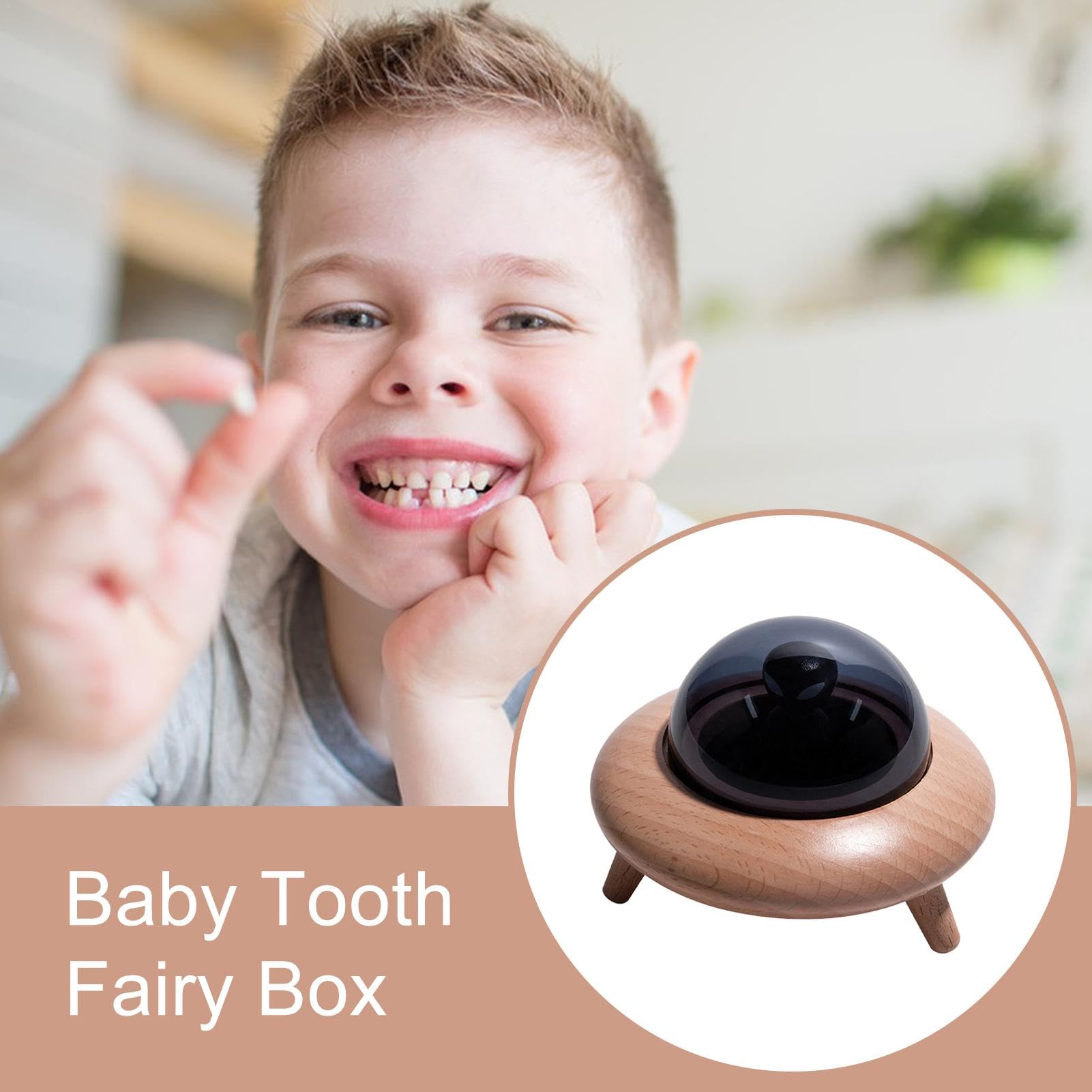 Kids Tooth Fairy Keepsake Box - Wooden Tooth Holder for Baby Teeth Collection & Memory Preservation | Perfect for Tooth Fairy Gifts, First Lost Tooth Celebration & Childhood Memorabilia