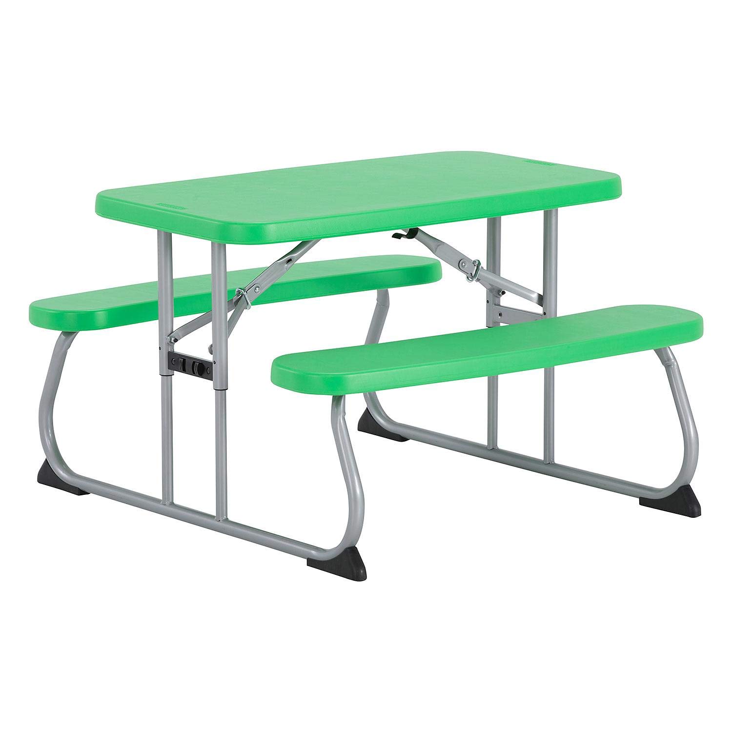 Lifetime Kids Picnic Table Set - Spring Green Outdoor Children's Table and Chairs for Backyard, Park, and Playroom - Durable Plastic Play Furniture for Toddlers and Preschoolers
