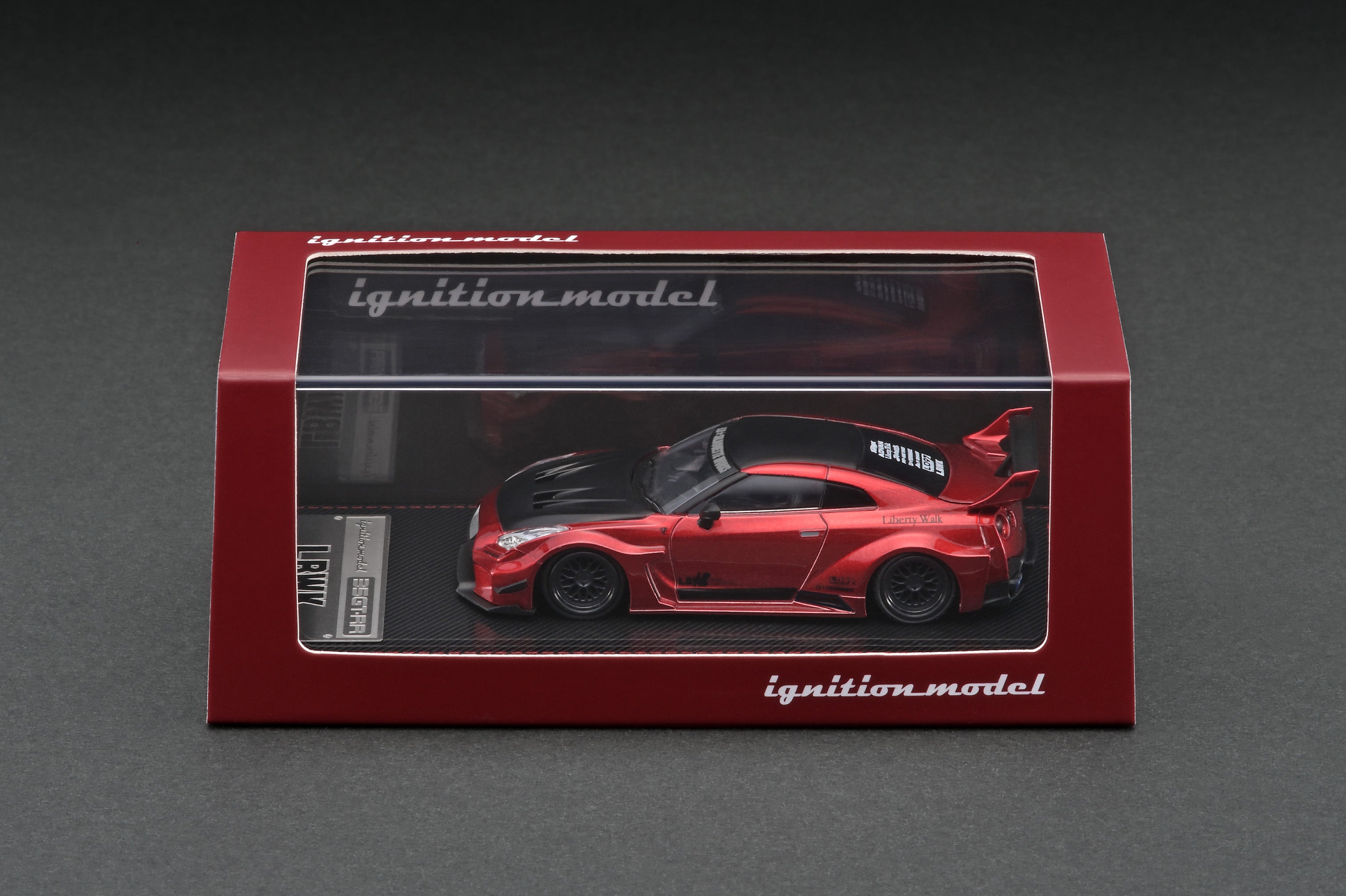 1:64 Scale Nissan Skyline GT-R R35 LBWK Red Metallic Diecast Model Car - Perfect for Collectors, Display, and Racing Enthusiasts