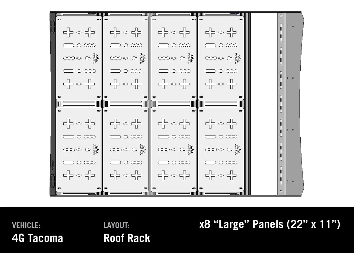 2024+ Toyota Tacoma DRIFTR Roof Rack | Heavy-Duty Backwoods Adventure Mods | Off-Road Cargo Carrier for Camping & Overlanding