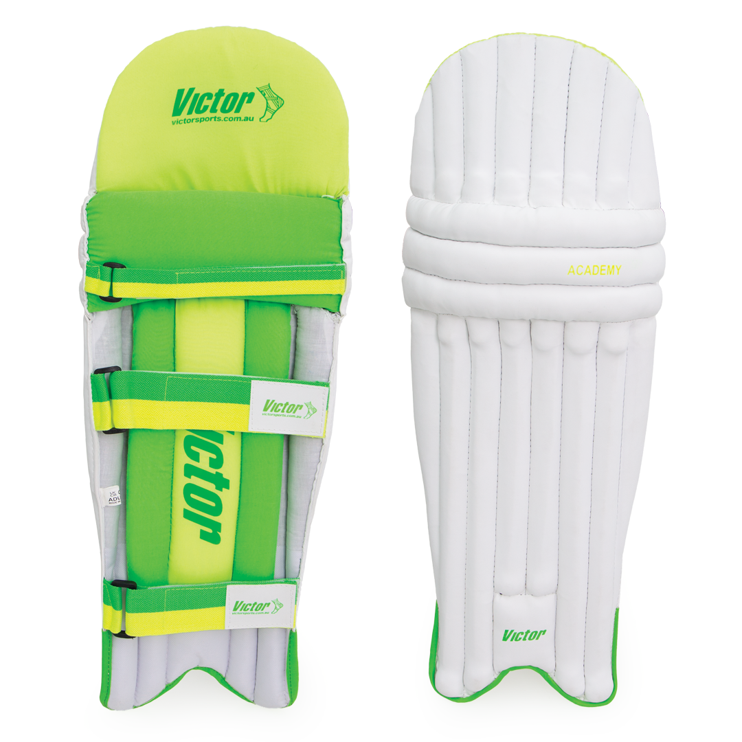 Victor Cricket Batting Pads Academy - Premium Cricket Leg Guards for Youth & Adults - Lightweight Protective Gear for Practice & Matches - Perfect for Training, Games & Professional Play