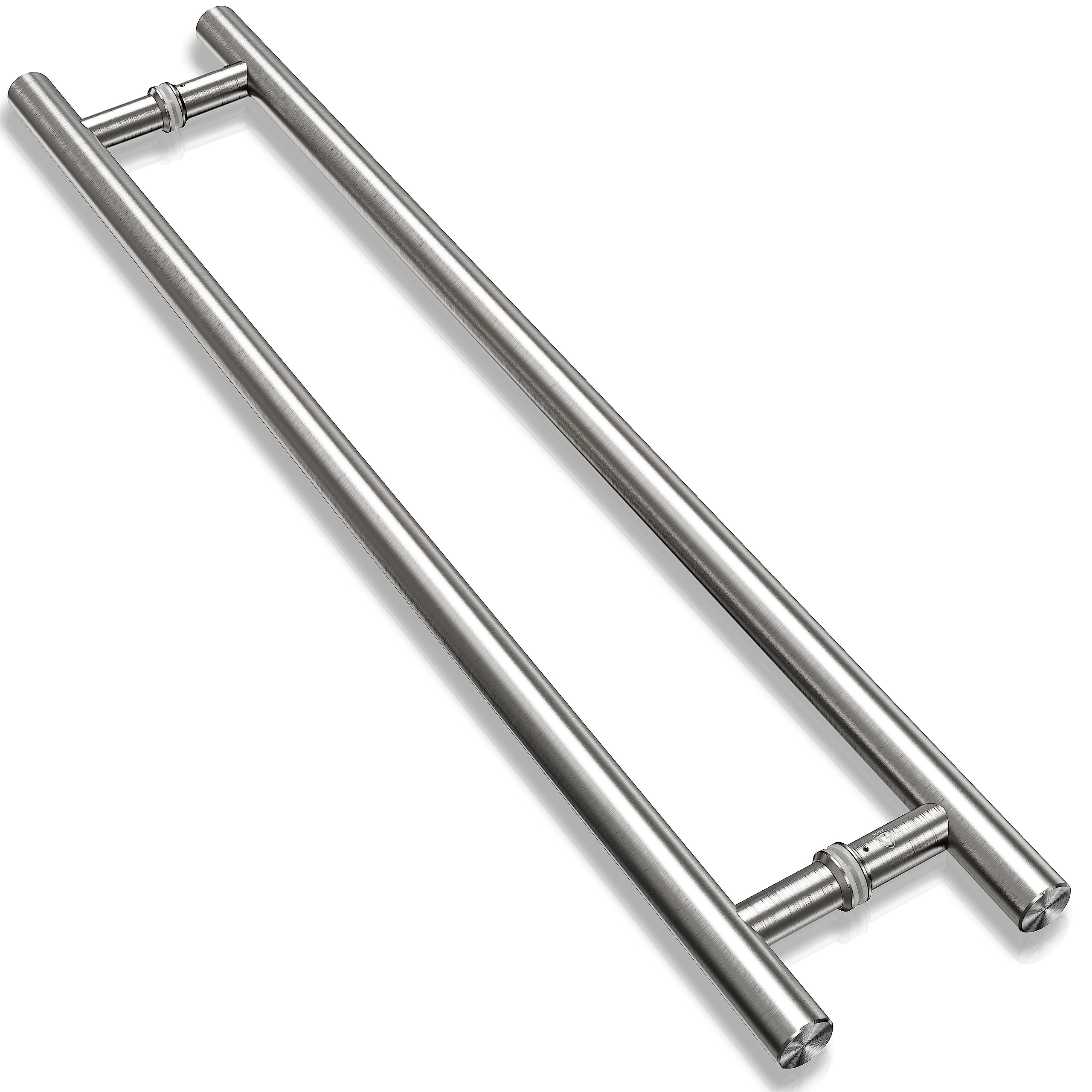 TOGU TG-6012 60-Inch Heavy-Duty Commercial Grade 304 Stainless Steel Push Pull Door Handle - Barn Door Pull & Glass Pulls - Brushed Stainless Steel Finish - Perfect for Barn Doors, Glass Doors & Commercial Entrances
