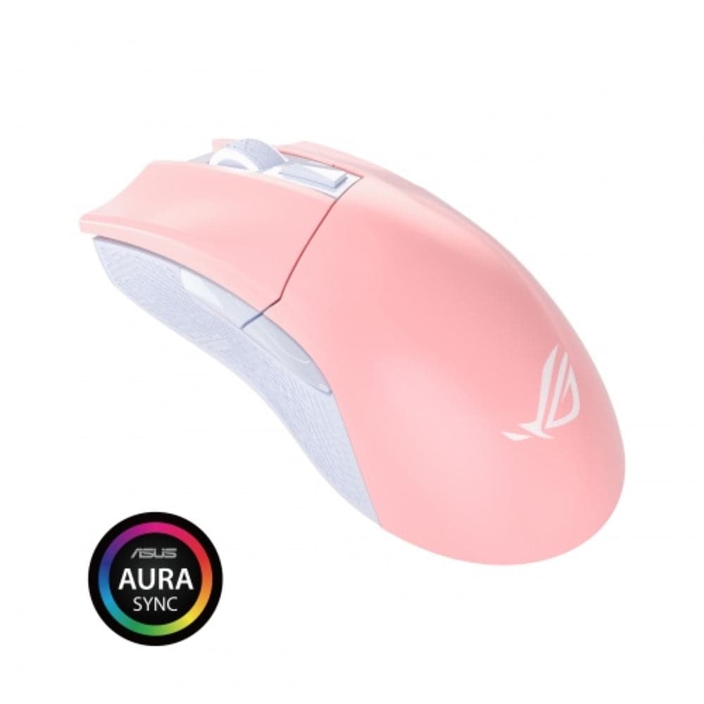 ASUS ROG Gladius II Origin PNK Edition Gaming Mouse - 12,000 DPI, RGB Lighting, Ergonomic Design for PC Gamers - Perfect for FPS, MOBA & Esports Tournaments